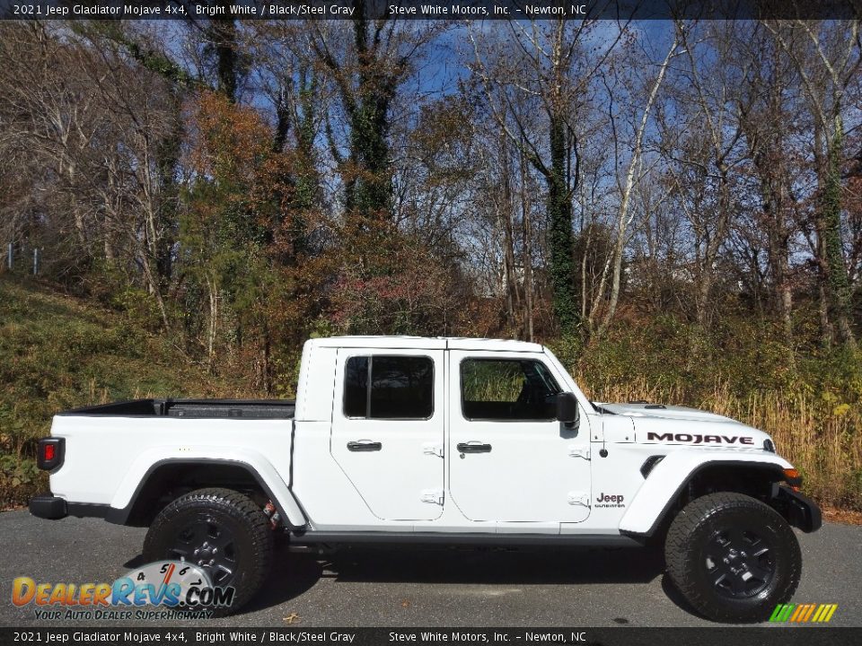 2021 Jeep Gladiator Mojave 4x4 Bright White / Black/Steel Gray Photo #5