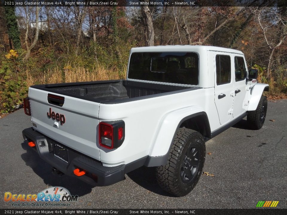 2021 Jeep Gladiator Mojave 4x4 Bright White / Black/Steel Gray Photo #6