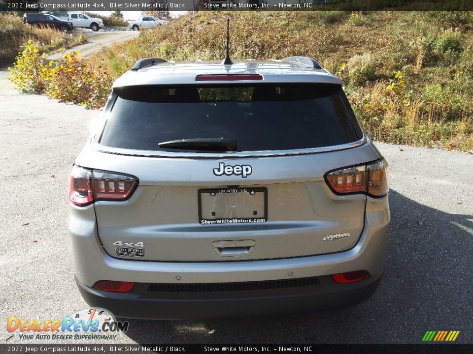 2022 Jeep Compass Latitude 4x4 Billet Silver Metallic / Black Photo #6