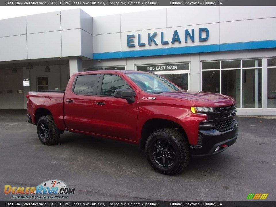 2021 Chevrolet Silverado 1500 LT Trail Boss Crew Cab 4x4 Cherry Red Tintcoat / Jet Black Photo #1