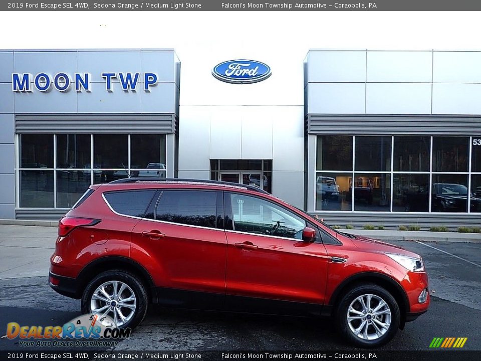 2019 Ford Escape SEL 4WD Sedona Orange / Medium Light Stone Photo #1