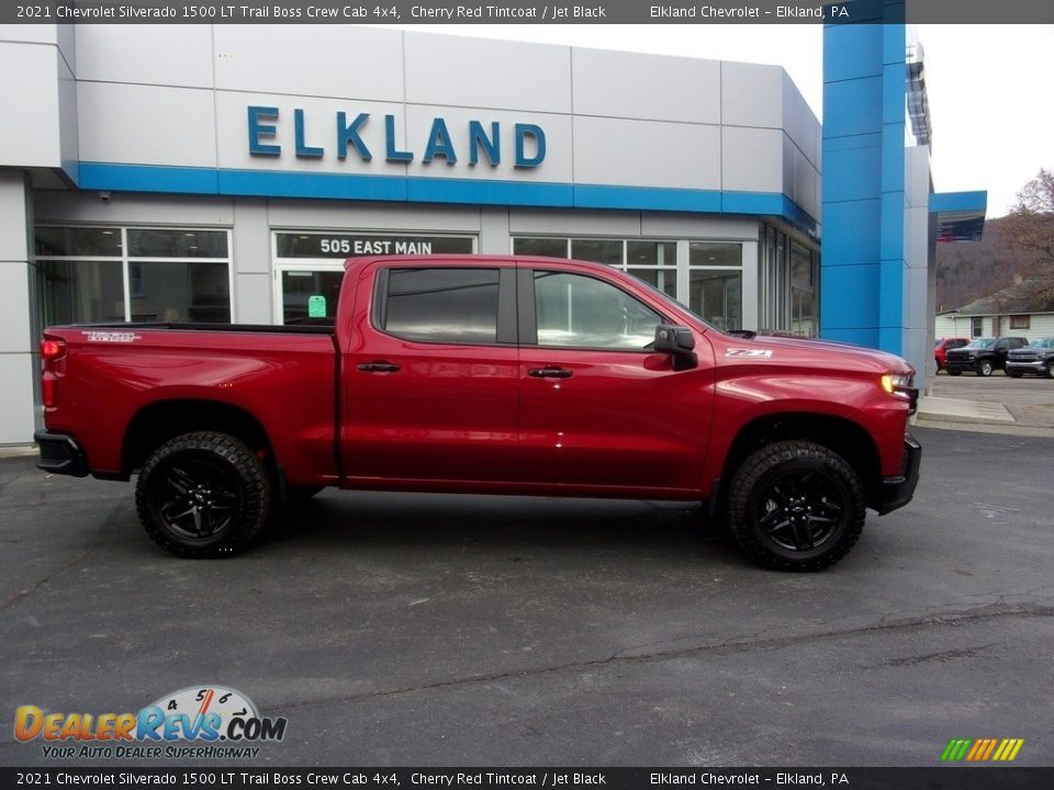 2021 Chevrolet Silverado 1500 LT Trail Boss Crew Cab 4x4 Cherry Red Tintcoat / Jet Black Photo #2