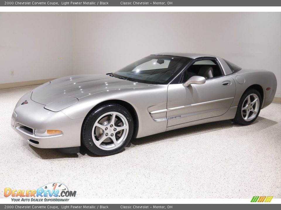 2000 Chevrolet Corvette Coupe Light Pewter Metallic / Black Photo #3