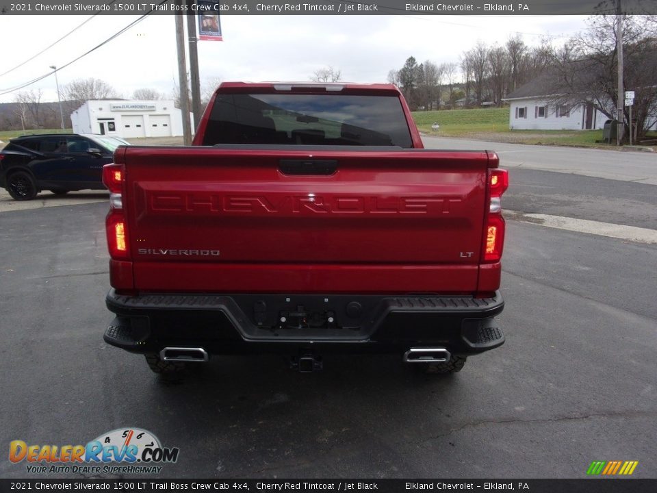 2021 Chevrolet Silverado 1500 LT Trail Boss Crew Cab 4x4 Cherry Red Tintcoat / Jet Black Photo #4