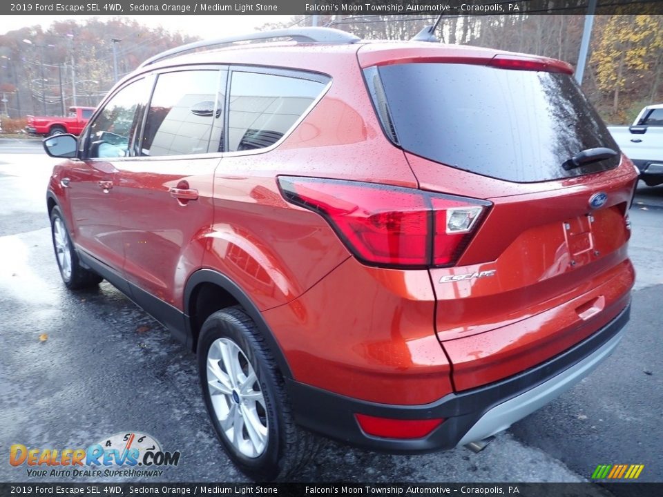 2019 Ford Escape SEL 4WD Sedona Orange / Medium Light Stone Photo #5