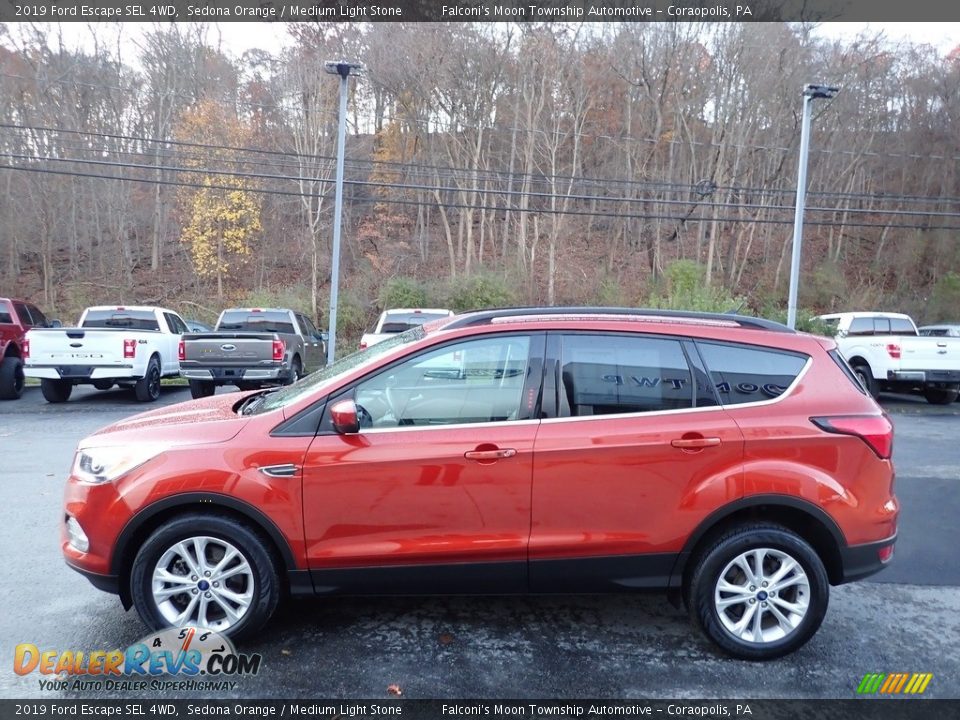 2019 Ford Escape SEL 4WD Sedona Orange / Medium Light Stone Photo #6