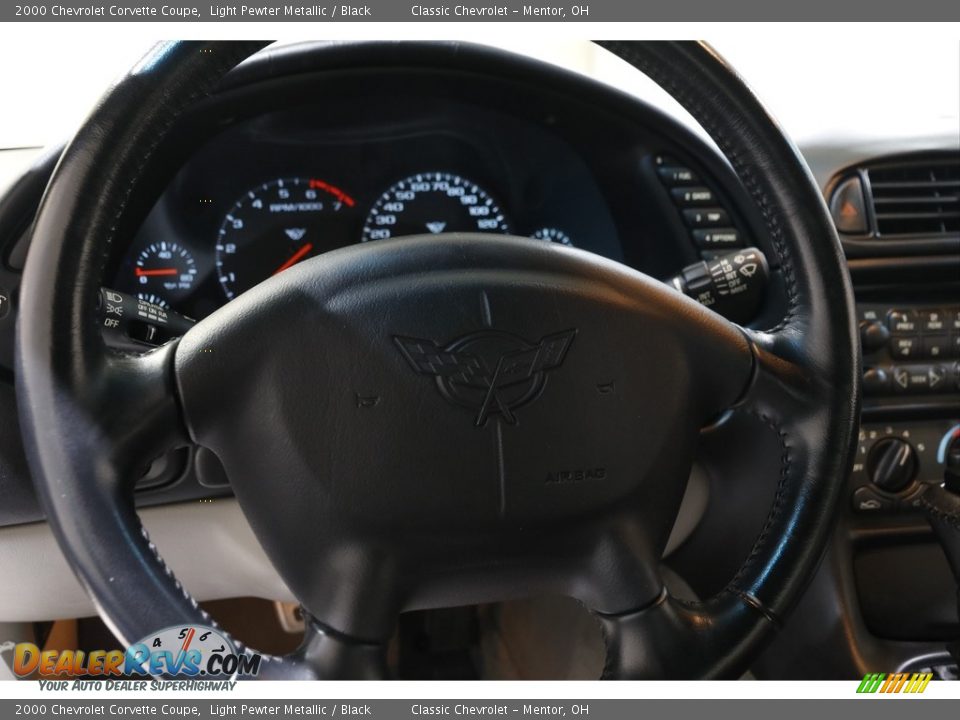2000 Chevrolet Corvette Coupe Light Pewter Metallic / Black Photo #7
