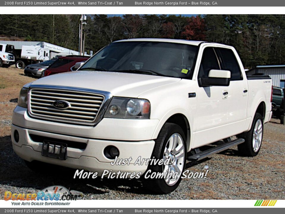 2008 Ford F150 Limited SuperCrew 4x4 White Sand Tri-Coat / Tan Photo #1