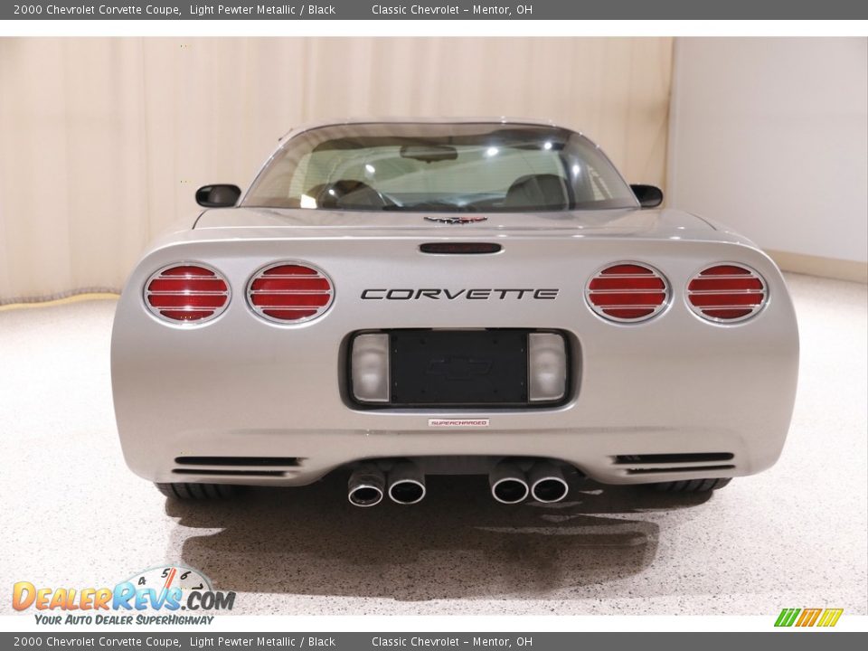 2000 Chevrolet Corvette Coupe Light Pewter Metallic / Black Photo #14