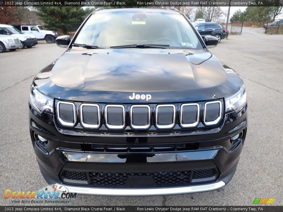 2022 Jeep Compass Limited 4x4 Diamond Black Crystal Pearl / Black Photo #2