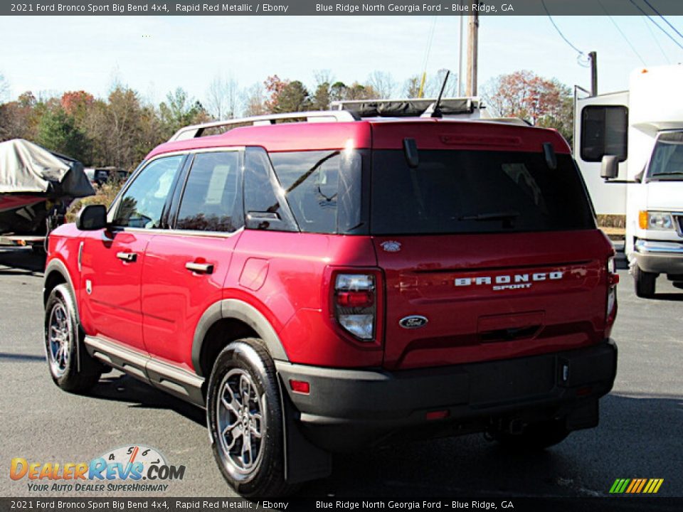 2021 Ford Bronco Sport Big Bend 4x4 Rapid Red Metallic / Ebony Photo #3