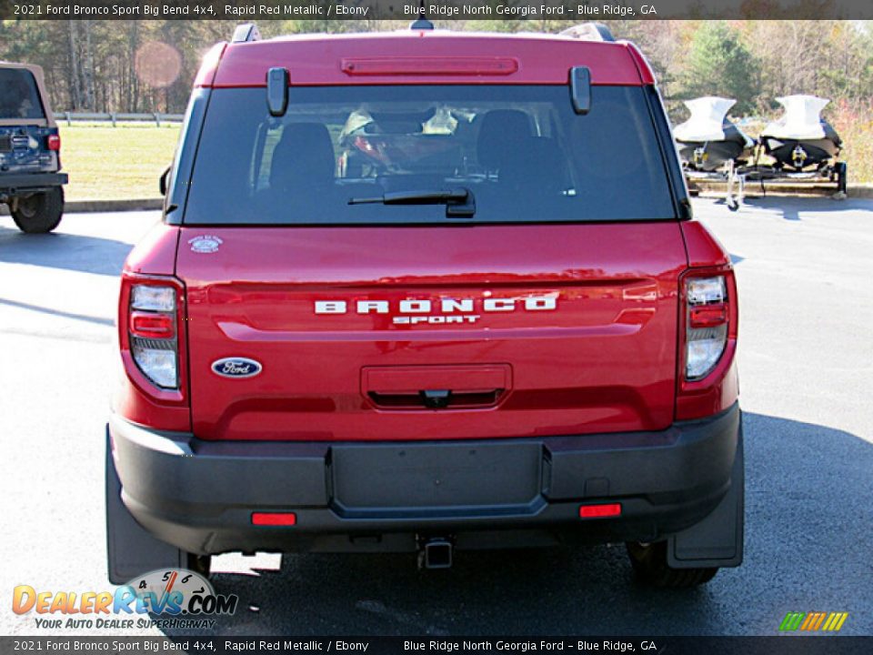 2021 Ford Bronco Sport Big Bend 4x4 Rapid Red Metallic / Ebony Photo #4