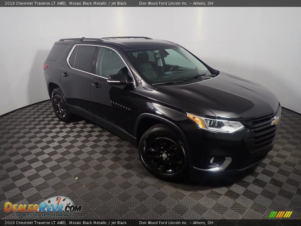 2019 Chevrolet Traverse LT AWD Mosaic Black Metallic / Jet Black Photo #4