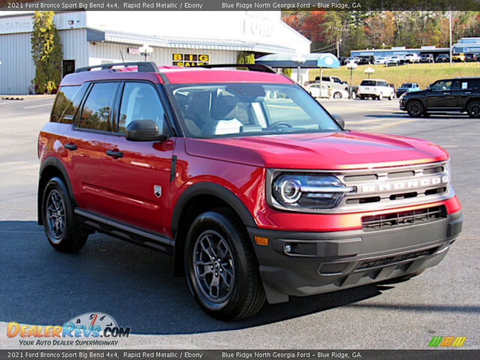 Rapid Red Metallic 2021 Ford Bronco Sport Big Bend 4x4 Photo #7