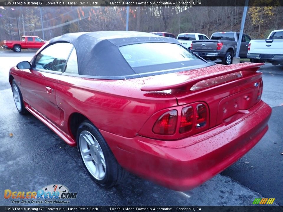 1998 Ford Mustang GT Convertible Laser Red / Black Photo #5