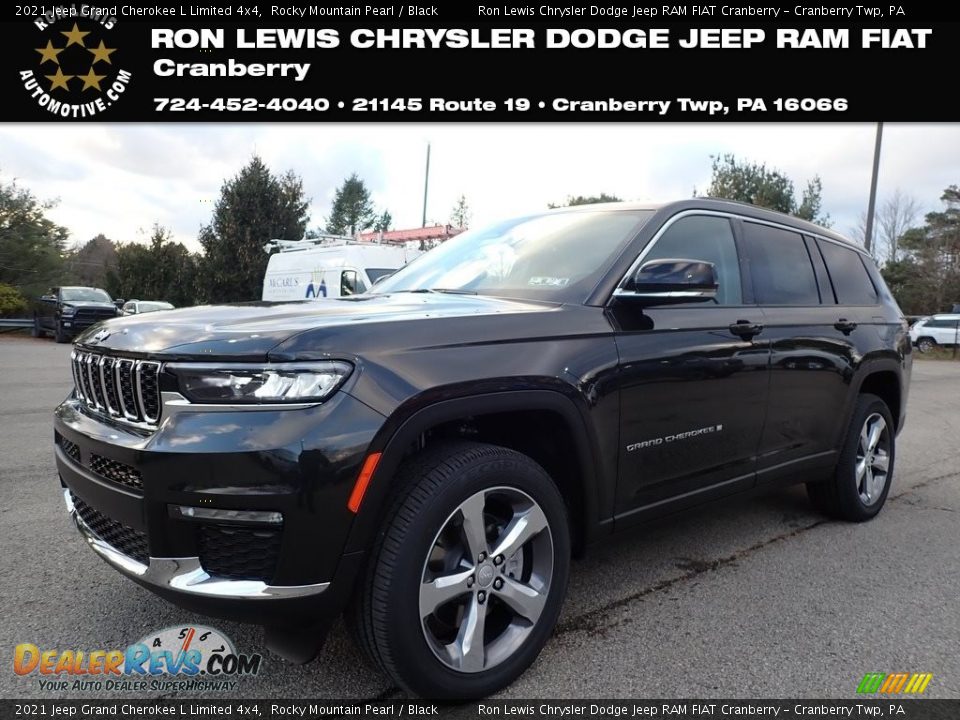 2021 Jeep Grand Cherokee L Limited 4x4 Rocky Mountain Pearl / Black Photo #1