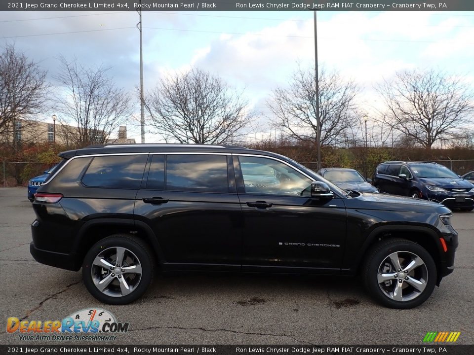 2021 Jeep Grand Cherokee L Limited 4x4 Rocky Mountain Pearl / Black Photo #4