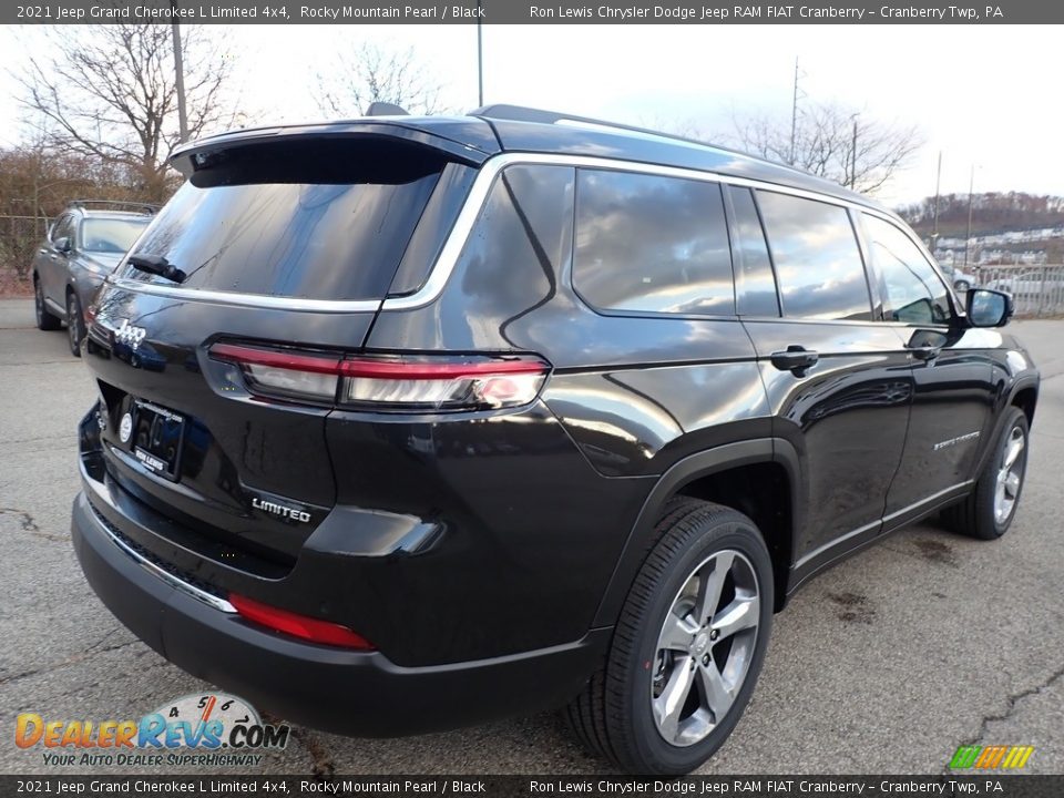 2021 Jeep Grand Cherokee L Limited 4x4 Rocky Mountain Pearl / Black Photo #5