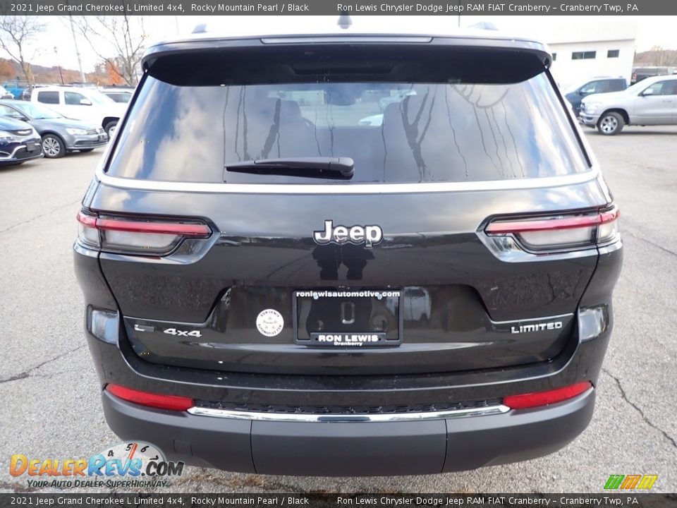 2021 Jeep Grand Cherokee L Limited 4x4 Rocky Mountain Pearl / Black Photo #6