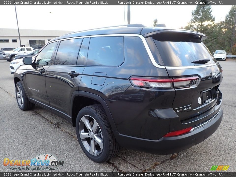 2021 Jeep Grand Cherokee L Limited 4x4 Rocky Mountain Pearl / Black Photo #8