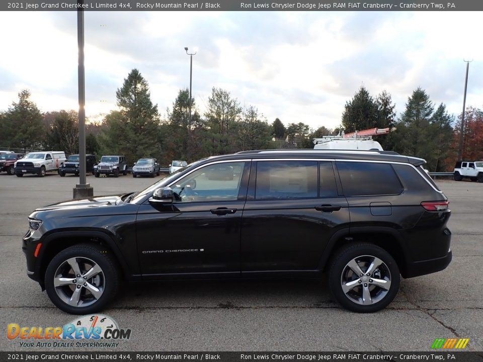 2021 Jeep Grand Cherokee L Limited 4x4 Rocky Mountain Pearl / Black Photo #9