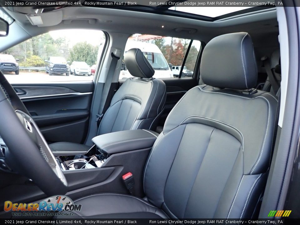 2021 Jeep Grand Cherokee L Limited 4x4 Rocky Mountain Pearl / Black Photo #12