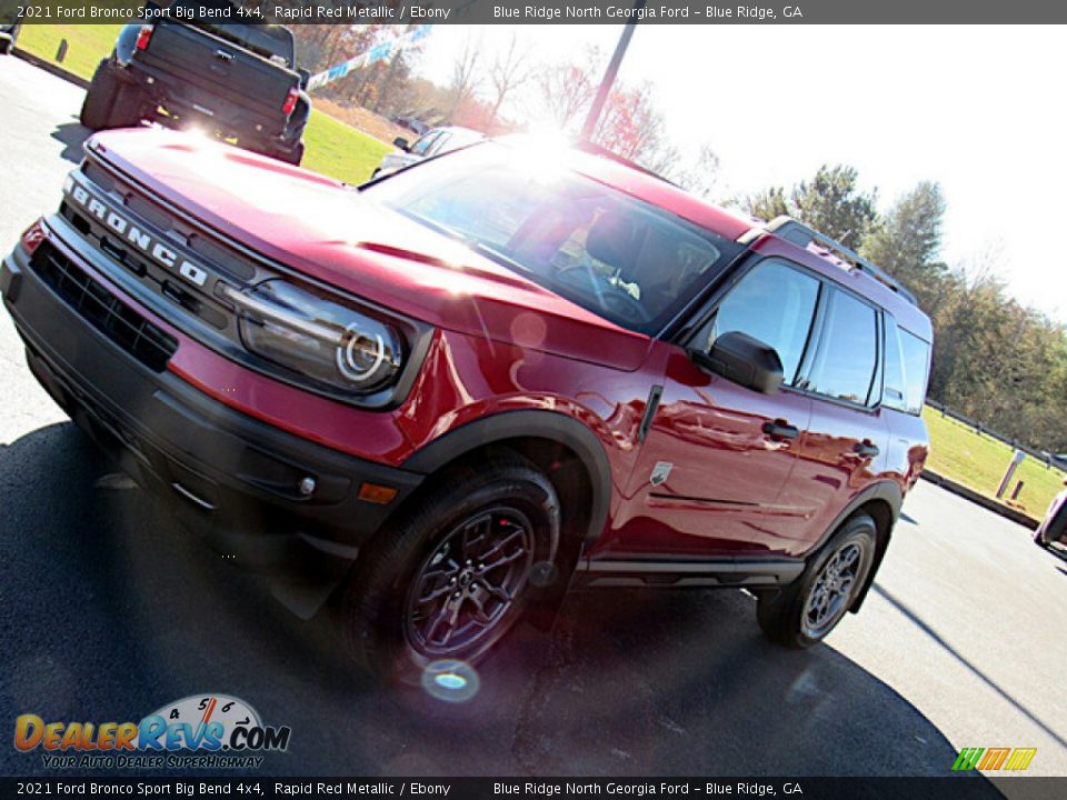 2021 Ford Bronco Sport Big Bend 4x4 Rapid Red Metallic / Ebony Photo #24