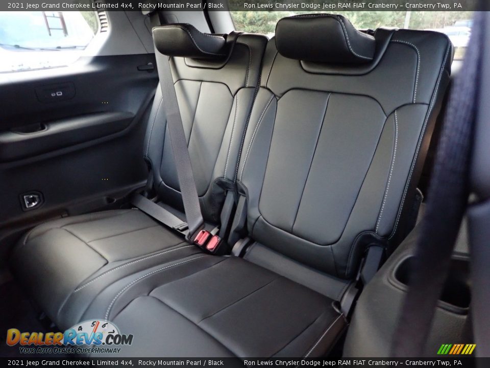 2021 Jeep Grand Cherokee L Limited 4x4 Rocky Mountain Pearl / Black Photo #14