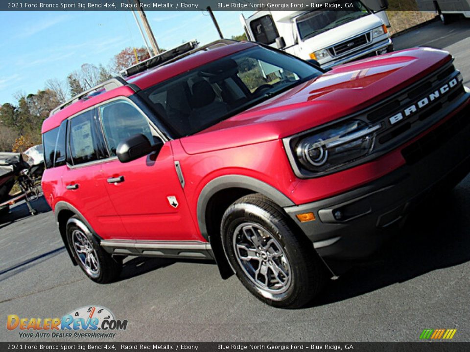 2021 Ford Bronco Sport Big Bend 4x4 Rapid Red Metallic / Ebony Photo #25