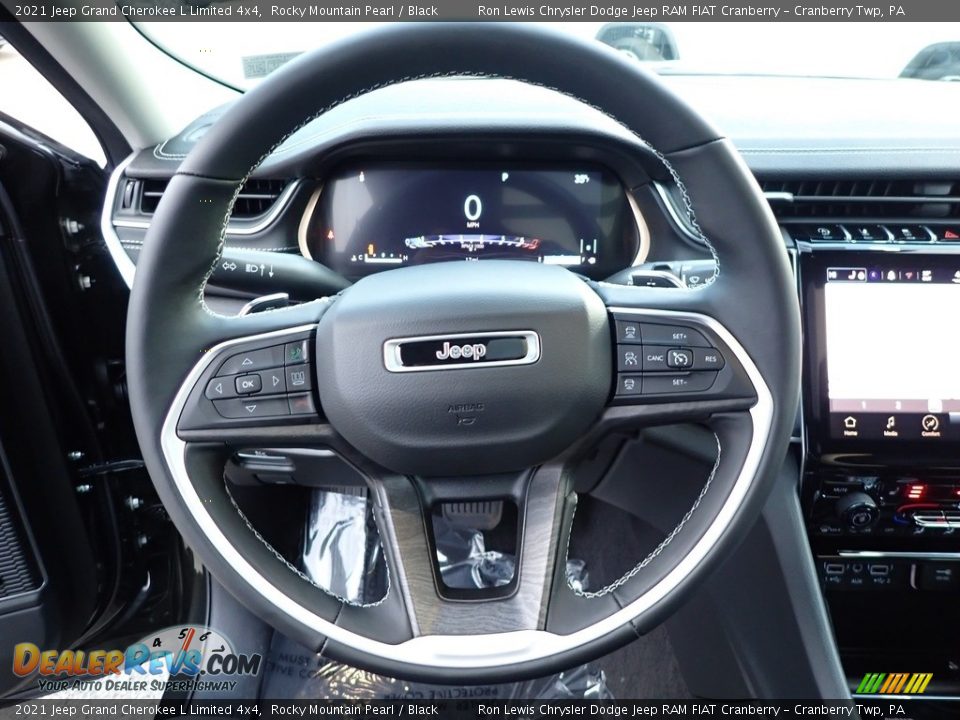 2021 Jeep Grand Cherokee L Limited 4x4 Rocky Mountain Pearl / Black Photo #17