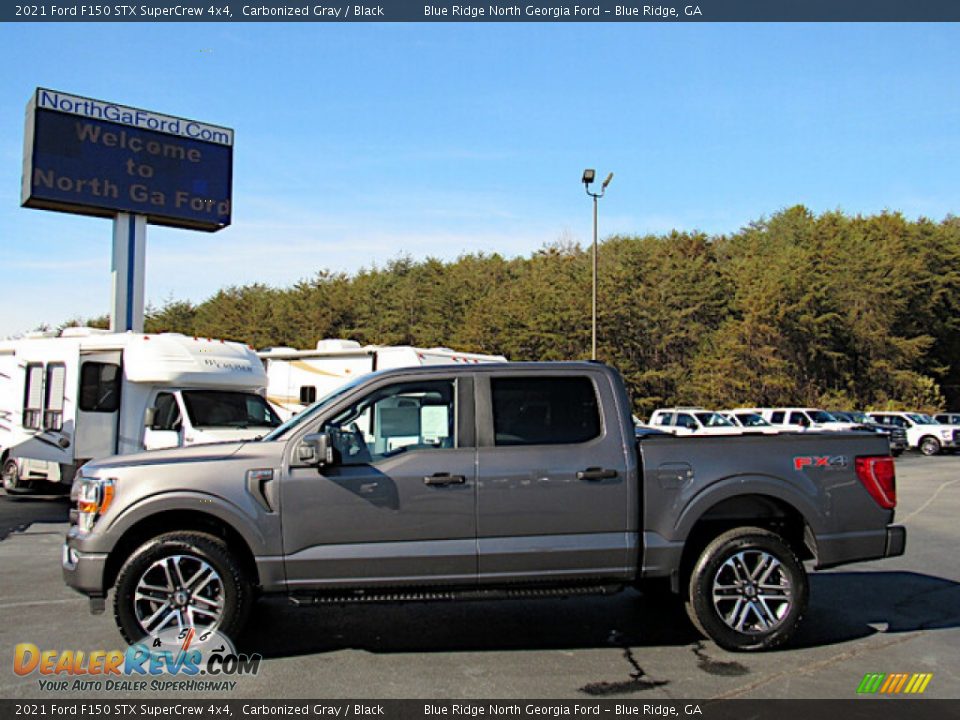 2021 Ford F150 STX SuperCrew 4x4 Carbonized Gray / Black Photo #2