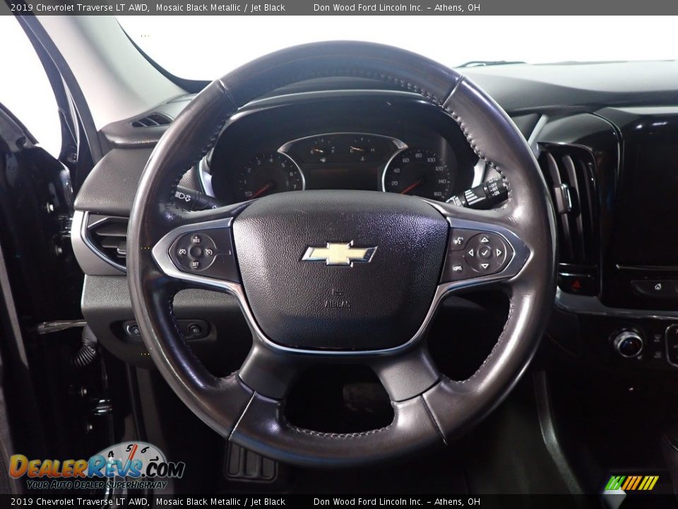 2019 Chevrolet Traverse LT AWD Mosaic Black Metallic / Jet Black Photo #29