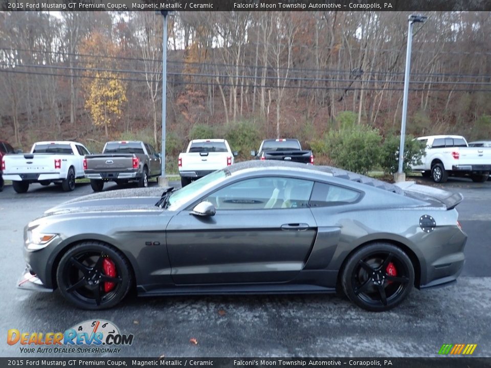 2015 Ford Mustang GT Premium Coupe Magnetic Metallic / Ceramic Photo #6