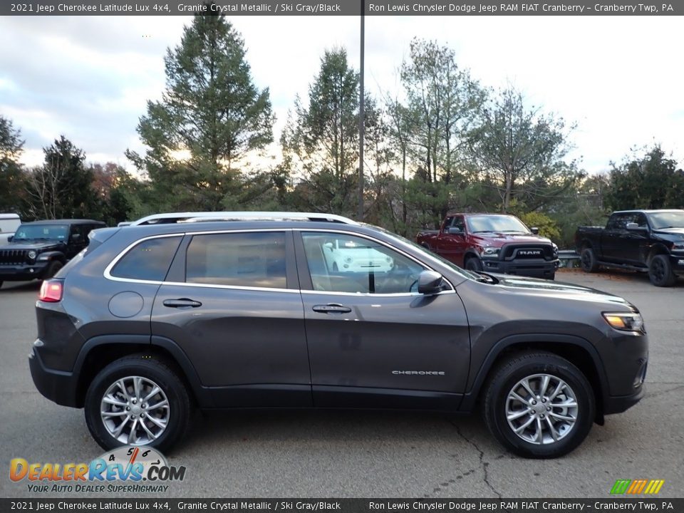 2021 Jeep Cherokee Latitude Lux 4x4 Granite Crystal Metallic / Ski Gray/Black Photo #4