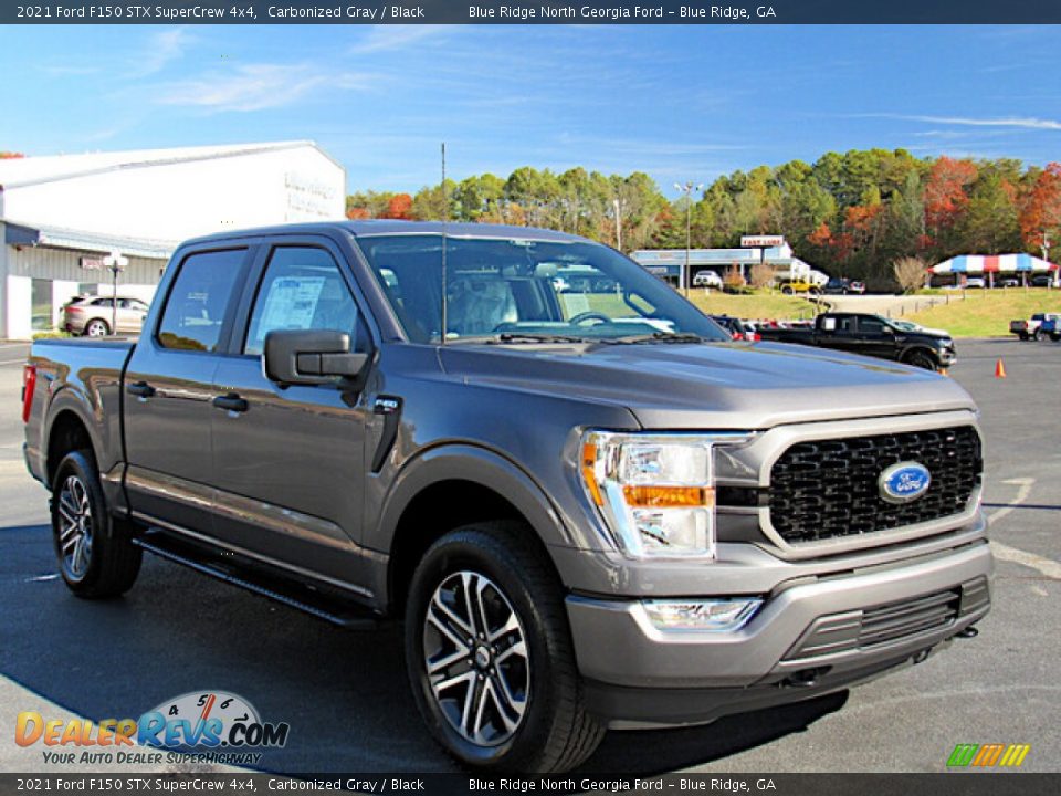 2021 Ford F150 STX SuperCrew 4x4 Carbonized Gray / Black Photo #7