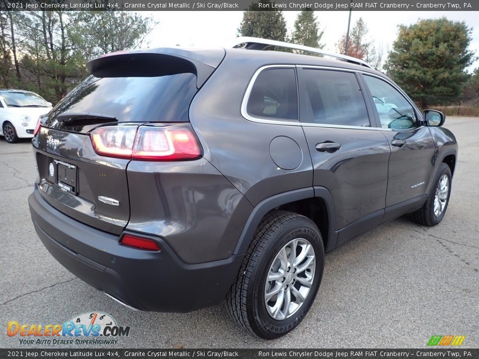 2021 Jeep Cherokee Latitude Lux 4x4 Granite Crystal Metallic / Ski Gray/Black Photo #5