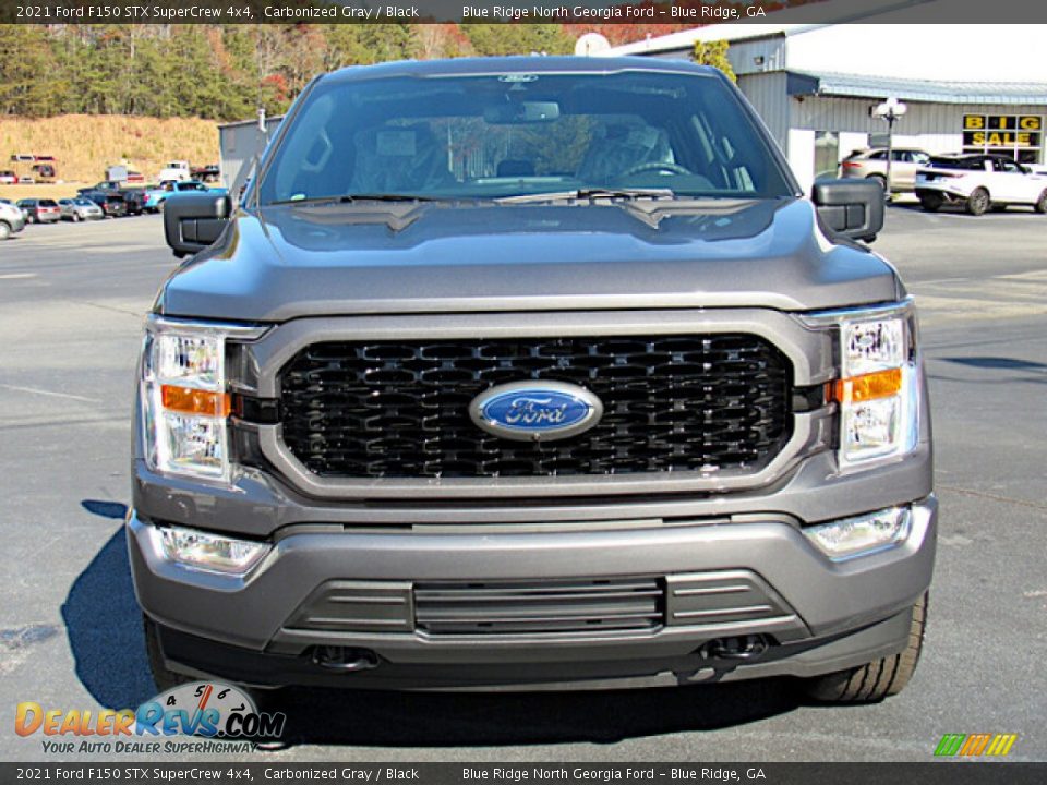 2021 Ford F150 STX SuperCrew 4x4 Carbonized Gray / Black Photo #8