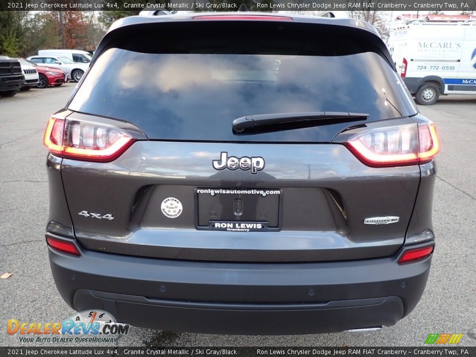 2021 Jeep Cherokee Latitude Lux 4x4 Granite Crystal Metallic / Ski Gray/Black Photo #6