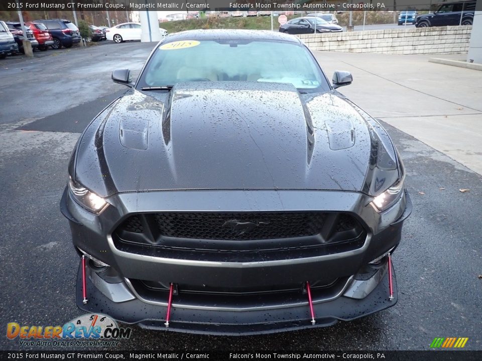 2015 Ford Mustang GT Premium Coupe Magnetic Metallic / Ceramic Photo #8