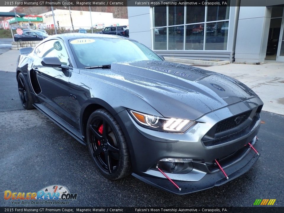 2015 Ford Mustang GT Premium Coupe Magnetic Metallic / Ceramic Photo #9