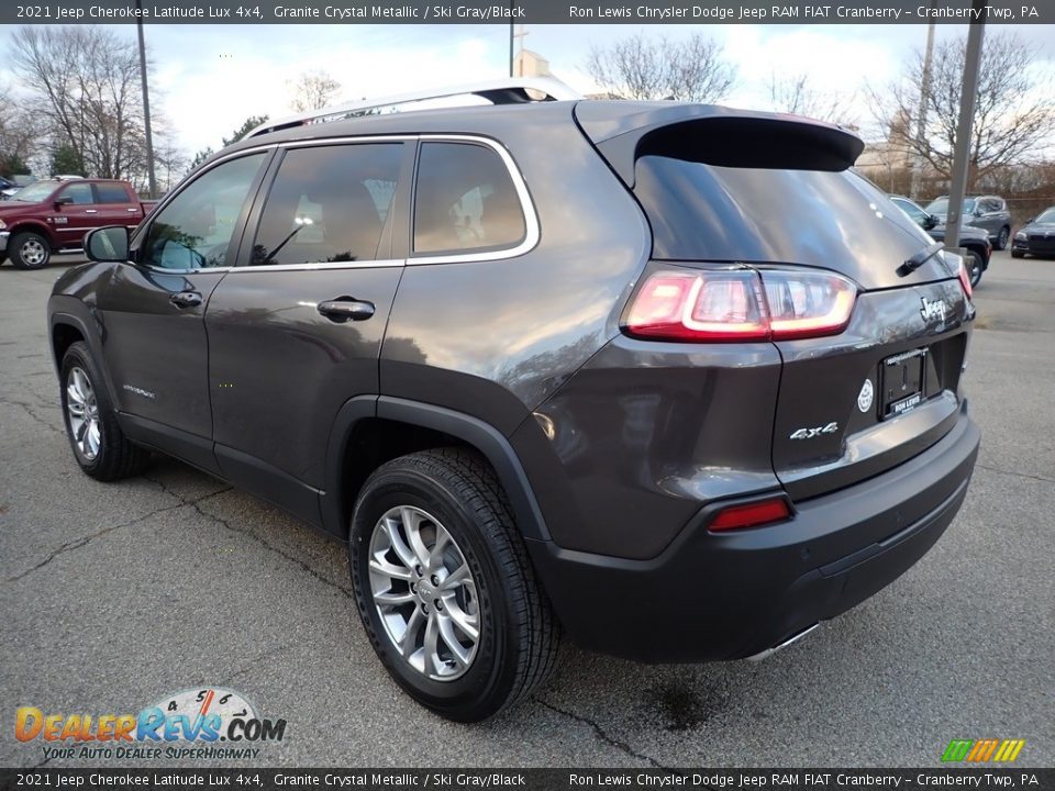 2021 Jeep Cherokee Latitude Lux 4x4 Granite Crystal Metallic / Ski Gray/Black Photo #8