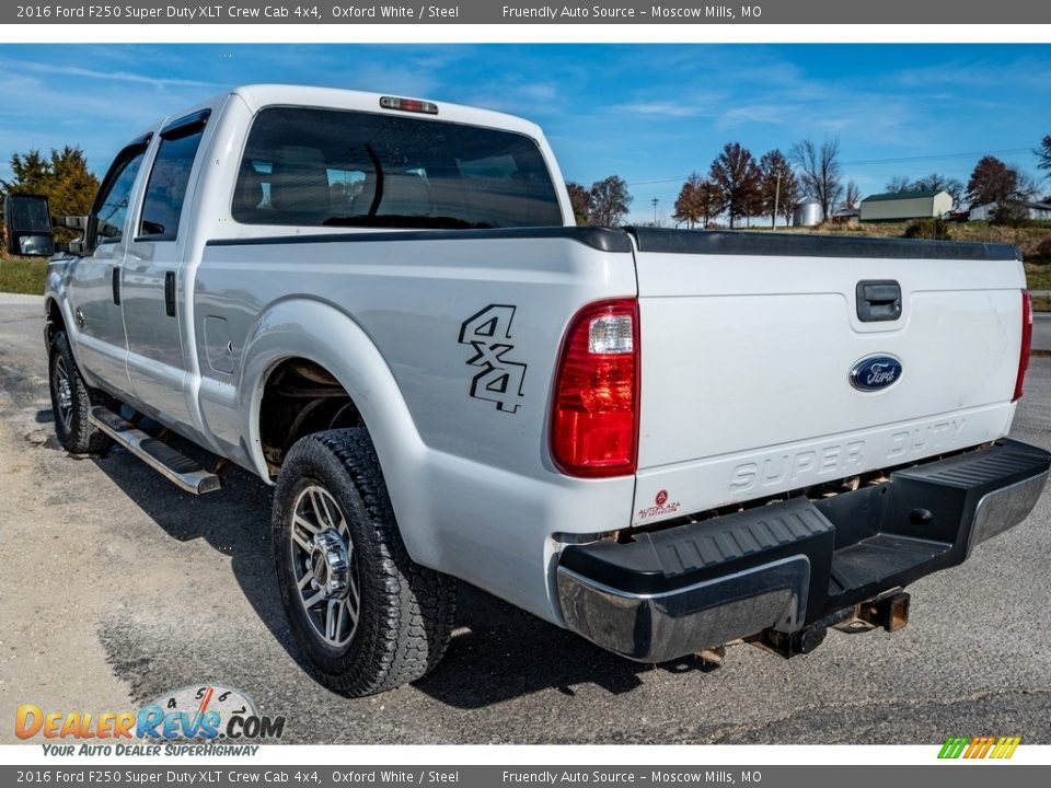 2016 Ford F250 Super Duty XLT Crew Cab 4x4 Oxford White / Steel Photo #6