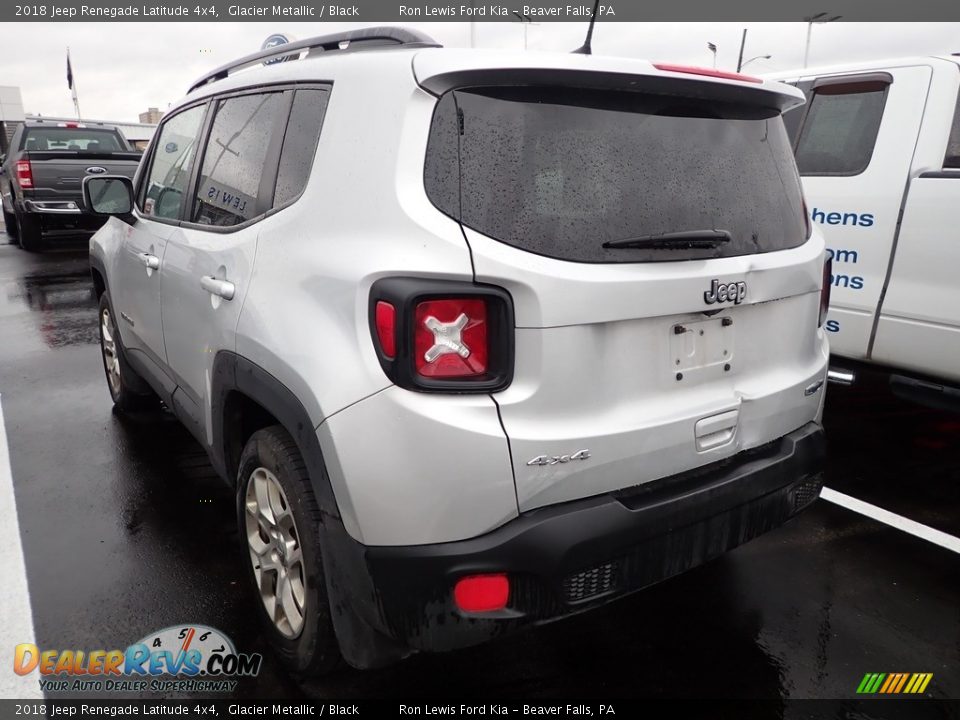 2018 Jeep Renegade Latitude 4x4 Glacier Metallic / Black Photo #4