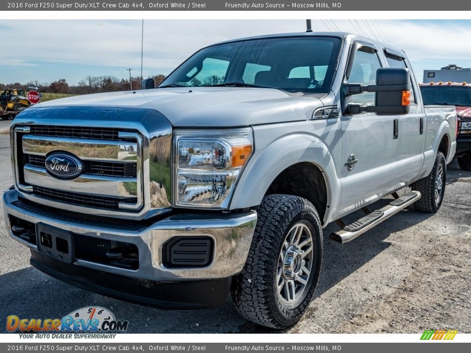 2016 Ford F250 Super Duty XLT Crew Cab 4x4 Oxford White / Steel Photo #8