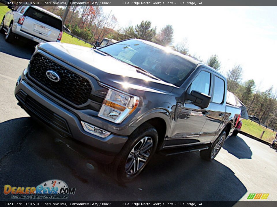 2021 Ford F150 STX SuperCrew 4x4 Carbonized Gray / Black Photo #28