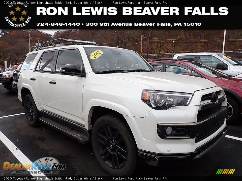 2020 Toyota 4Runner Nightshade Edition 4x4 Super White / Black Photo #1