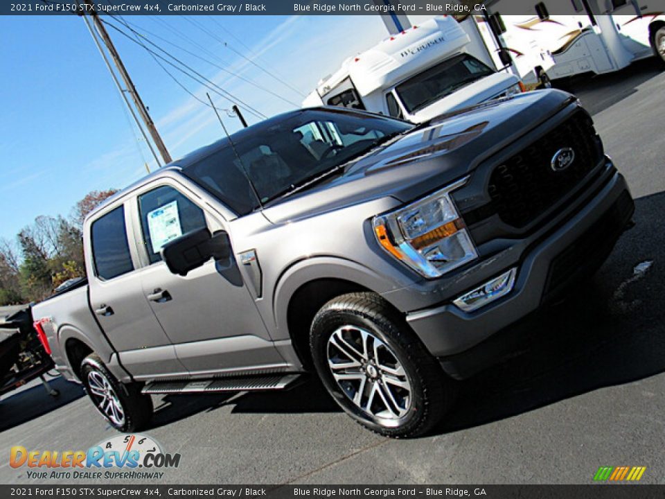 2021 Ford F150 STX SuperCrew 4x4 Carbonized Gray / Black Photo #29