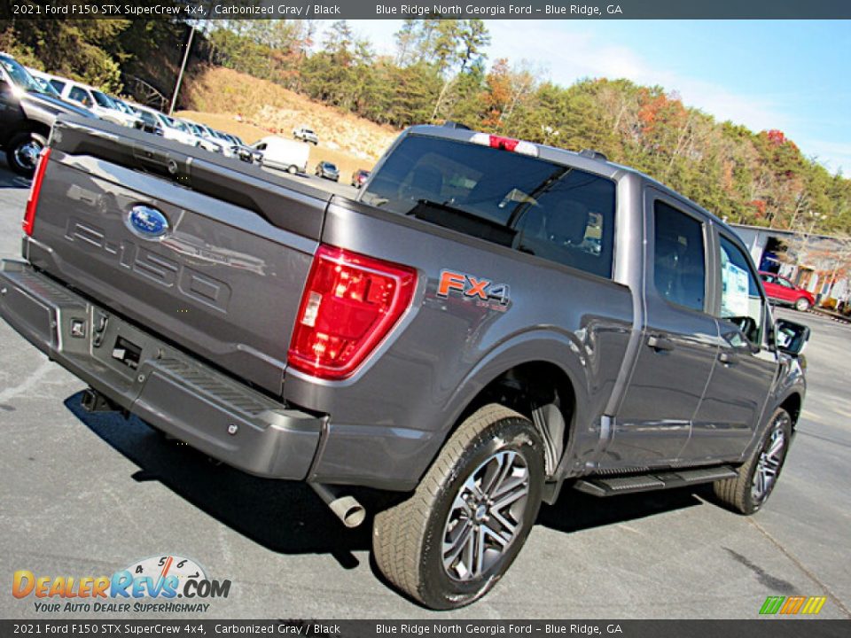 2021 Ford F150 STX SuperCrew 4x4 Carbonized Gray / Black Photo #30