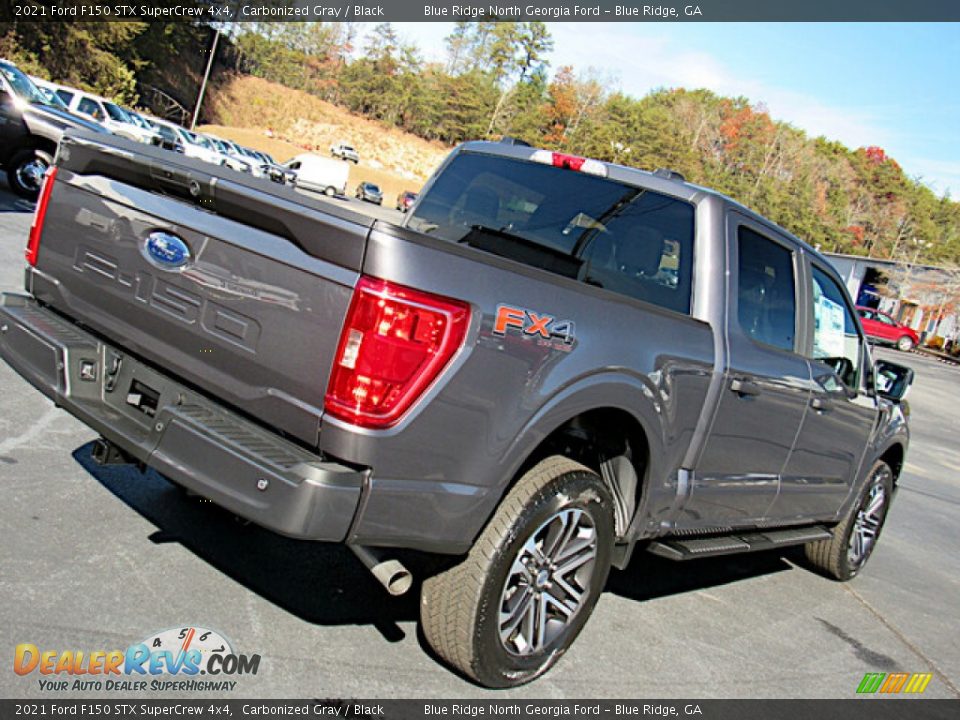 2021 Ford F150 STX SuperCrew 4x4 Carbonized Gray / Black Photo #30