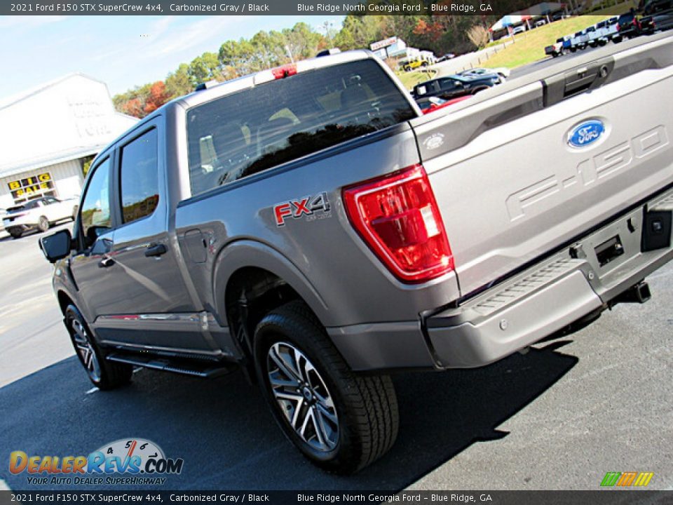 2021 Ford F150 STX SuperCrew 4x4 Carbonized Gray / Black Photo #31